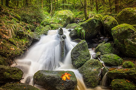time lapse photo of waterfall thumbnail