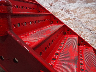red steel stair thumbnail