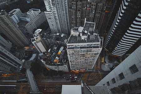 aerial photo of urban city with buildings thumbnail
