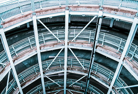 high-angle photography of white and brown architectural design thumbnail
