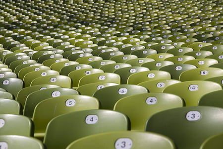 photo of green plastic chairs thumbnail