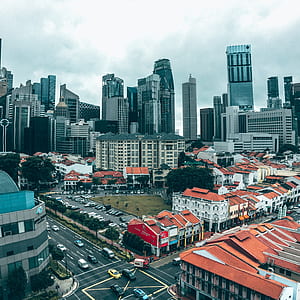 aerial photography of city thumbnail