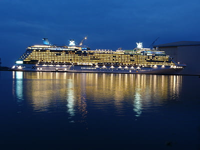 white and black cruise ship thumbnail