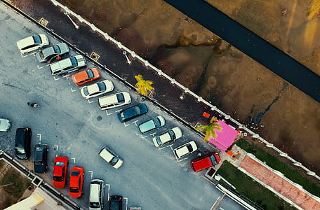 Bird's Eye View of Parked Cars thumbnail