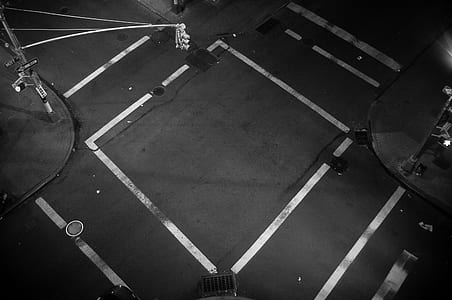 aerial photography of street crossing thumbnail