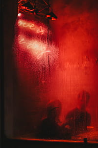 red, neon light, neon sign, couple thumbnail