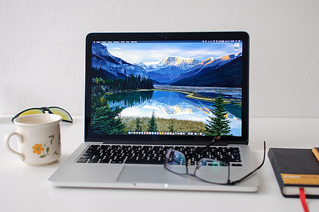 turned on Macbook Pro thumbnail