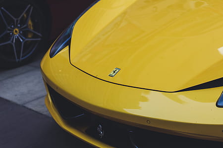 Yellow Ferrari Car thumbnail