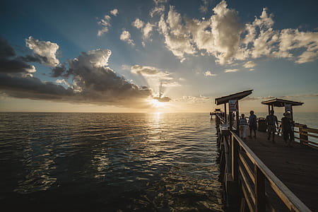 Scenic View of Sea Against Sky during Sunset thumbnail