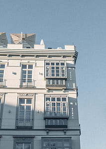 Low Angle Shot of White Building thumbnail