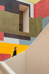 man walking on stairs thumbnail