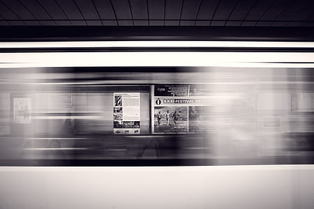 timelapse photograph of train thumbnail