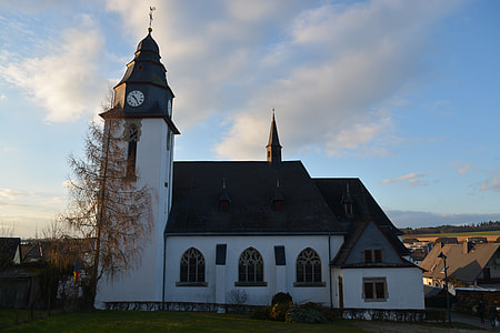 white and black church photography thumbnail