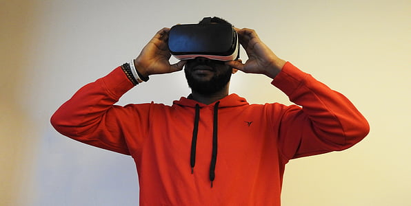 man wearing VR goggles thumbnail