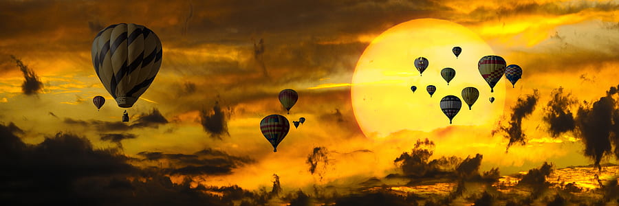 sky of hot air balloons thumbnail