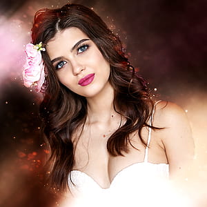 woman wearing white brassiere thumbnail