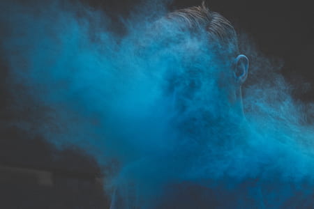 person covered with smoke thumbnail