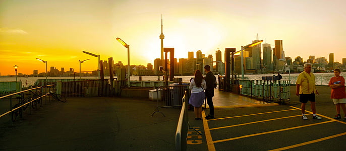 panoramic photography of Toronto, Ontario, Canada during golden hour thumbnail
