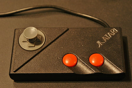 black Atari game controller thumbnail