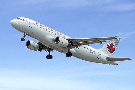 Air Canada airliner in flight thumbnail