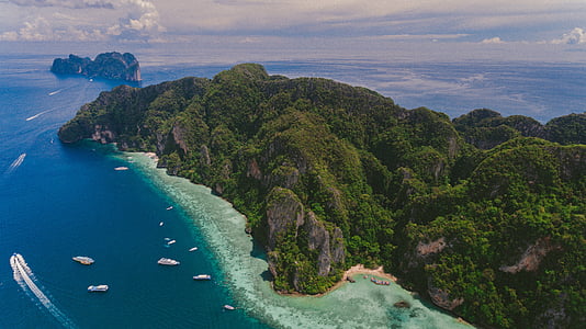 aerial photography of island thumbnail