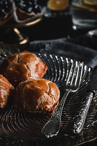 Sweet buns with cream cheese inside thumbnail