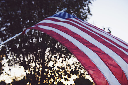 low angle photo of USA flag thumbnail