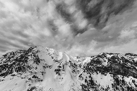 white and gray mountain under white sky at daytime thumbnail