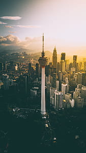 bird's eye view of oriental pearl tower thumbnail