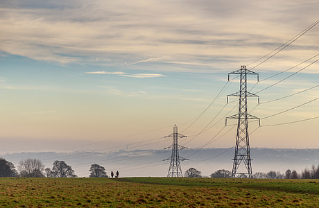 electric tower on field thumbnail