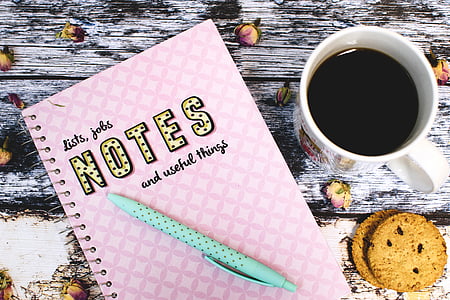 mug of coffee, cookies, and notebook thumbnail