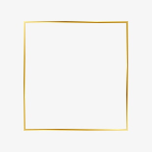 Golden flare frame, gold-colored frame PNG clipart