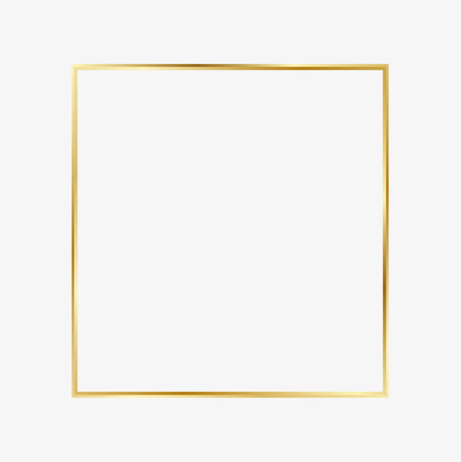Golden flare frame, gold-colored frame PNG clipart