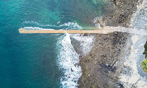 aerial photo of body of water thumbnail