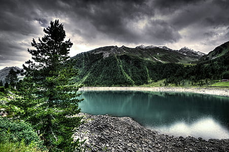 landscape, mountains, nature, sky thumbnail
