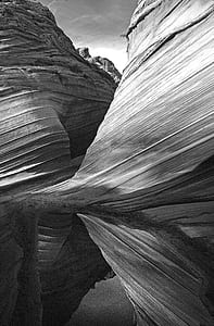 Greyscale Photography of Mountain thumbnail