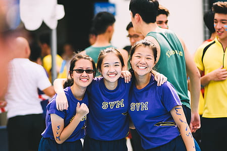 three woman taking photo thumbnail