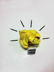yellow paper on white surface thumbnail