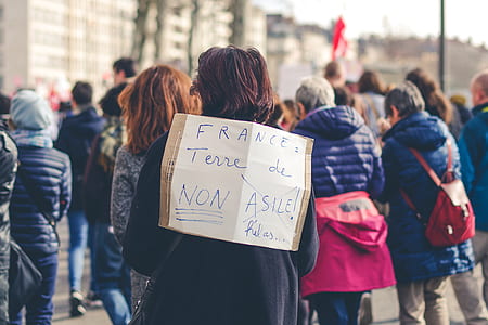 demonstration, street, person, sign thumbnail