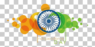 Indian Independence Day August 15 Flag of India, Independence Day bubble, blue, green, and orange illustration PNG clipart