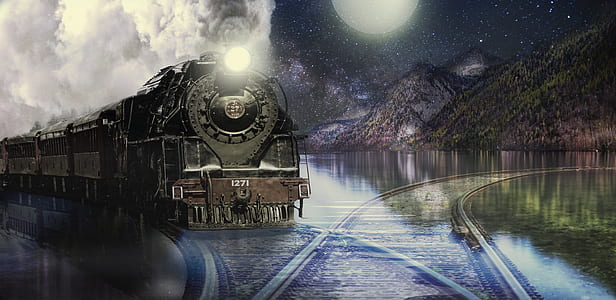 black train painting thumbnail