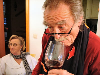 man drinking on wine glass thumbnail