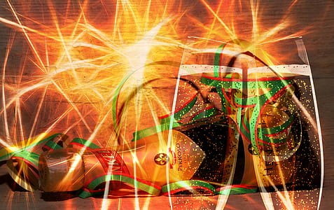 green, red, and orange wine bottle illustration thumbnail