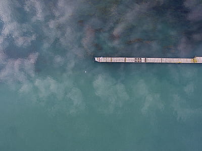 aerial photography of boardwalk thumbnail