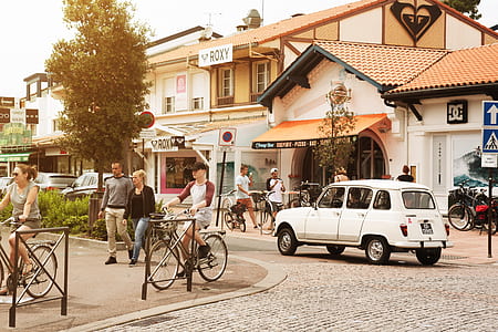 cars, road, vehicles, people thumbnail