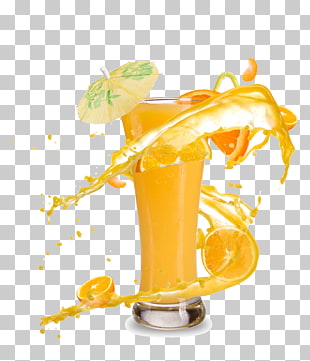 Orange juice Smoothie Cocktail Soft drink, Fruit juice and beverage cups HD material, orange juice in weizen glass PNG clipart