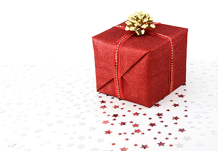 red gift box on white surface thumbnail