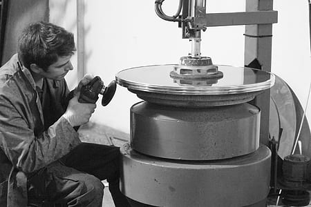 black-and-white, man, person, working thumbnail