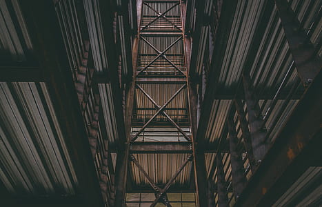 worm's-eye view photography of building interior thumbnail