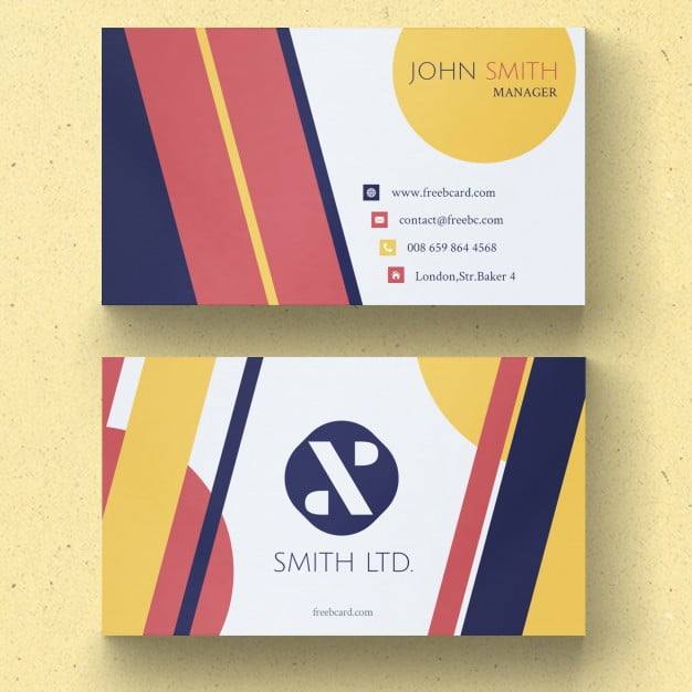 Business Simple Geometric Fragment Company Business Card